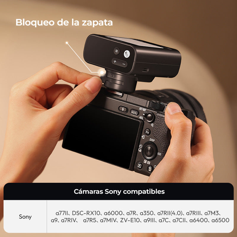 Ulanzi FT16 TTL blesk pro Sony, stříbrný – Rychloupínací patka Sony