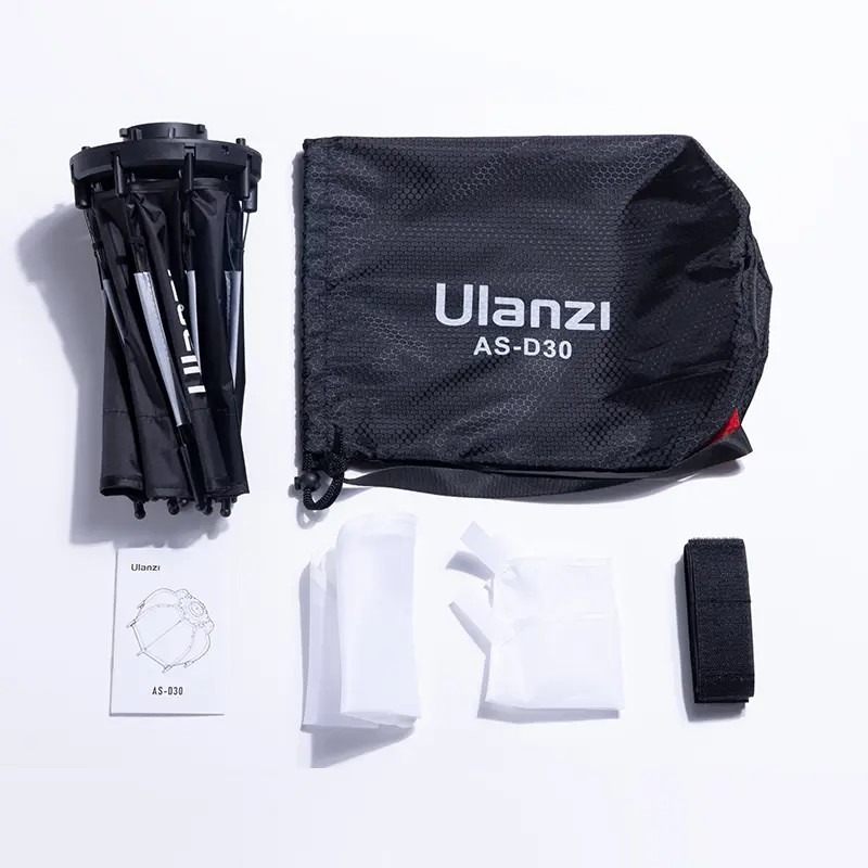 Ulanzi AS-D30 Softbox – Taška a příslušenství v balení