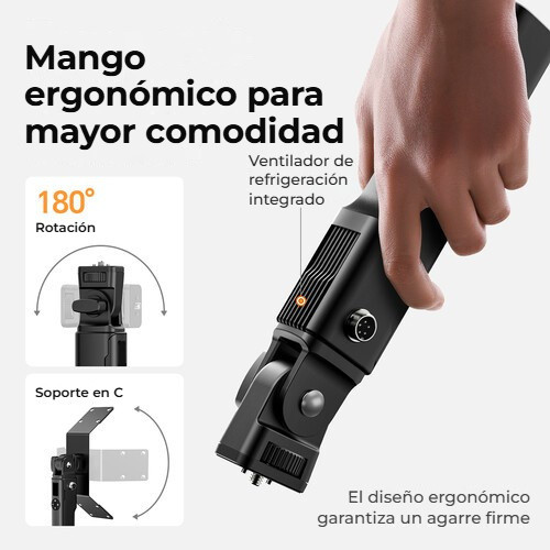 Ulanzi AL120 nafukovací LED světlo – Ergonomická rukojeť
