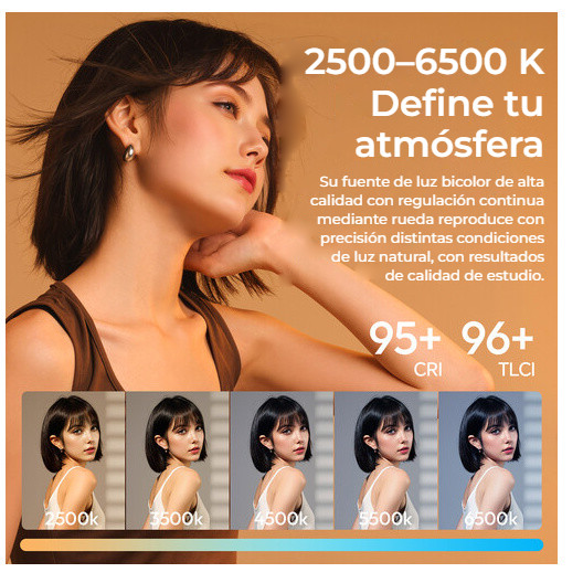 Ulanzi C60 Bi-Color LED světlo – Bi-color 2500–6500 K
