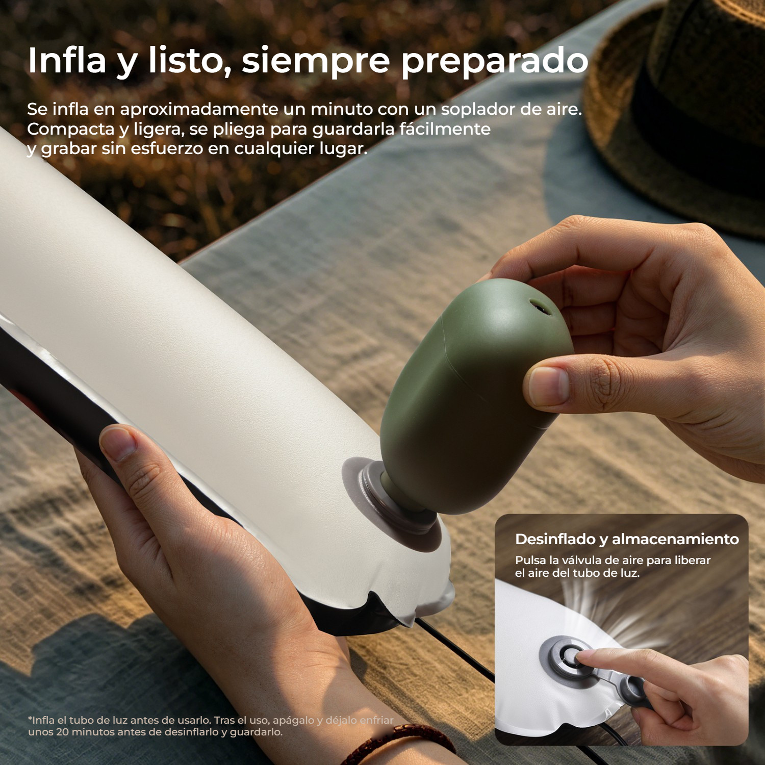 Ulanzi UA50 Air Tube Light – Nafouknout a jít