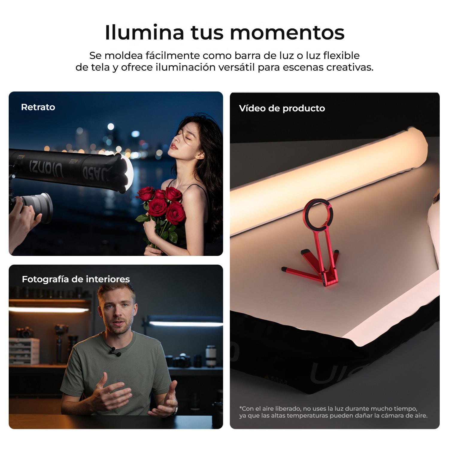 Ulanzi UA50 Air Tube Light – Světelná tyč nebo ohebné světlo