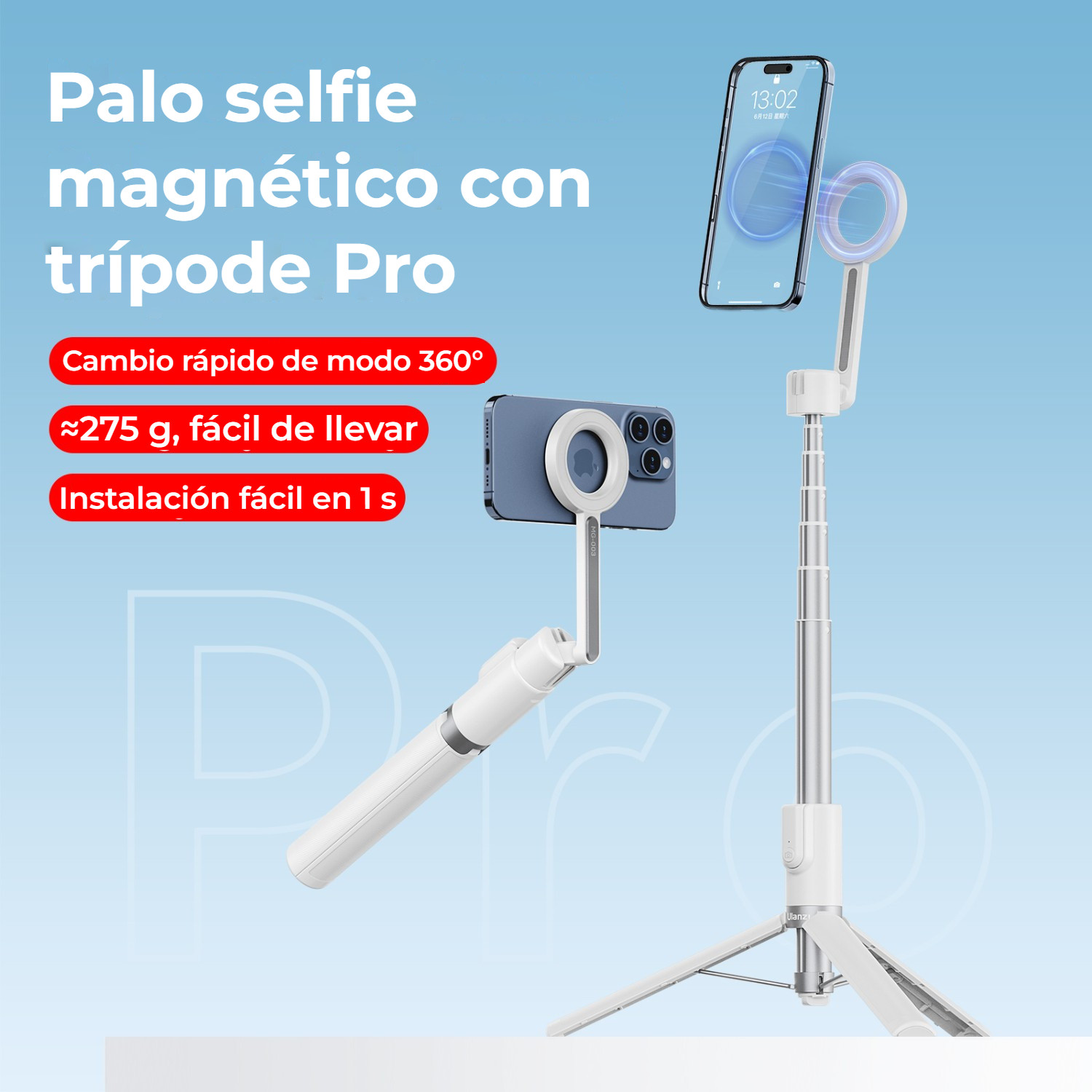 Ulanzi MG-003 Pro V3 bílý – Držák MagSafe otočný o 360°