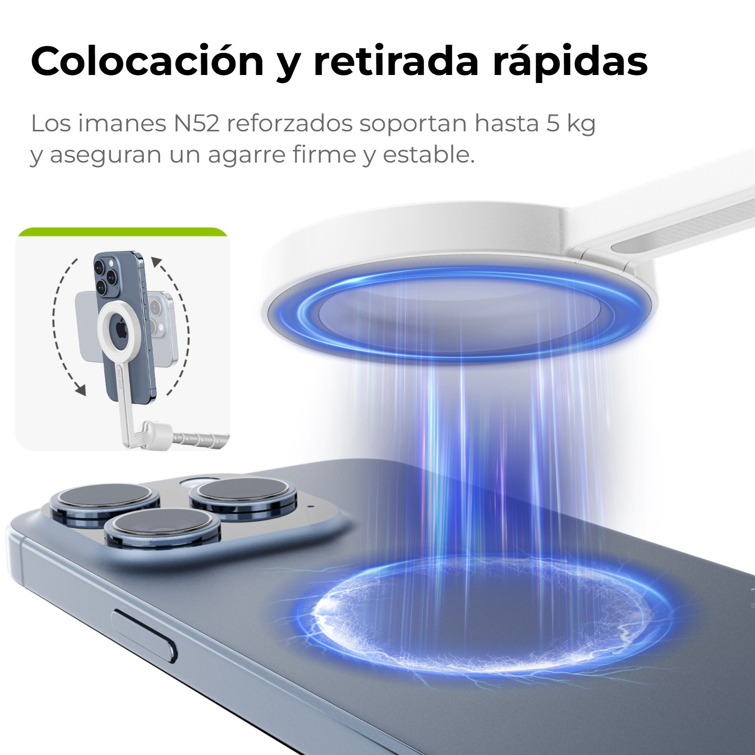 Ulanzi MG-003 Pro V3 bílý – Rychlé nasazení a sundání