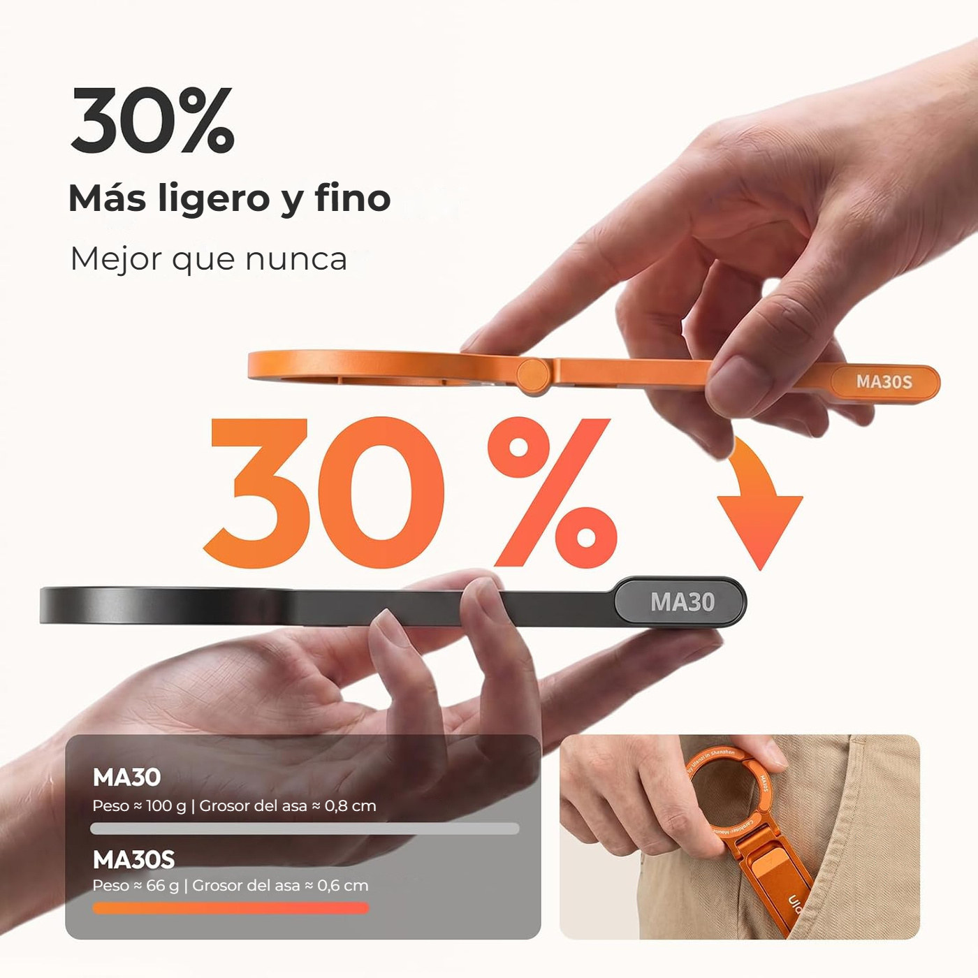 Ulanzi MA30S magnetický ministativ – O 30 % lehčí a tenčí než MA30