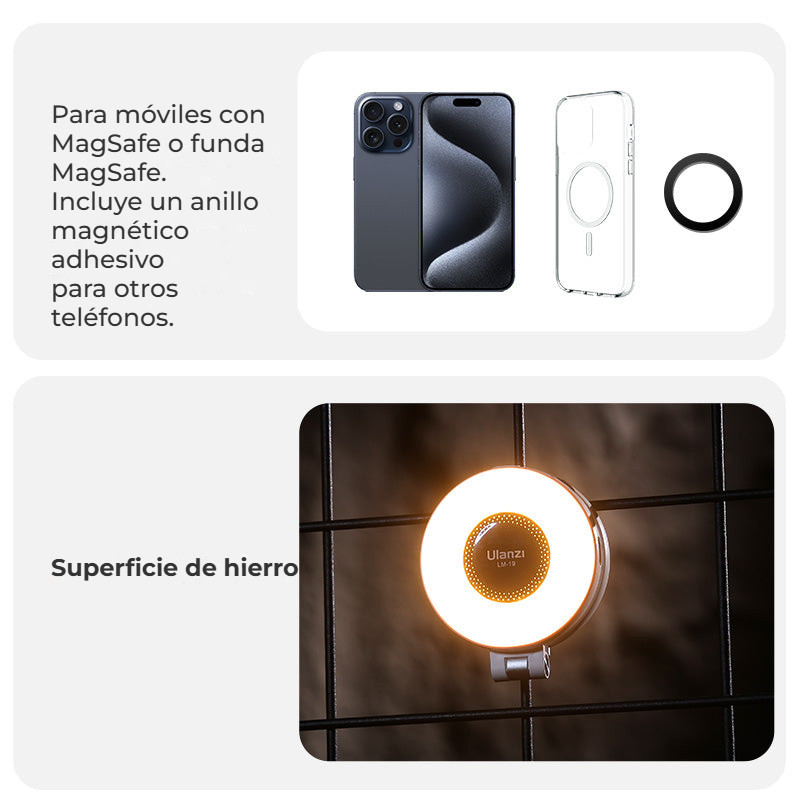 Ulanzi LM19 MagSafe světlo černé – MagSafe i pro ostatní telefony