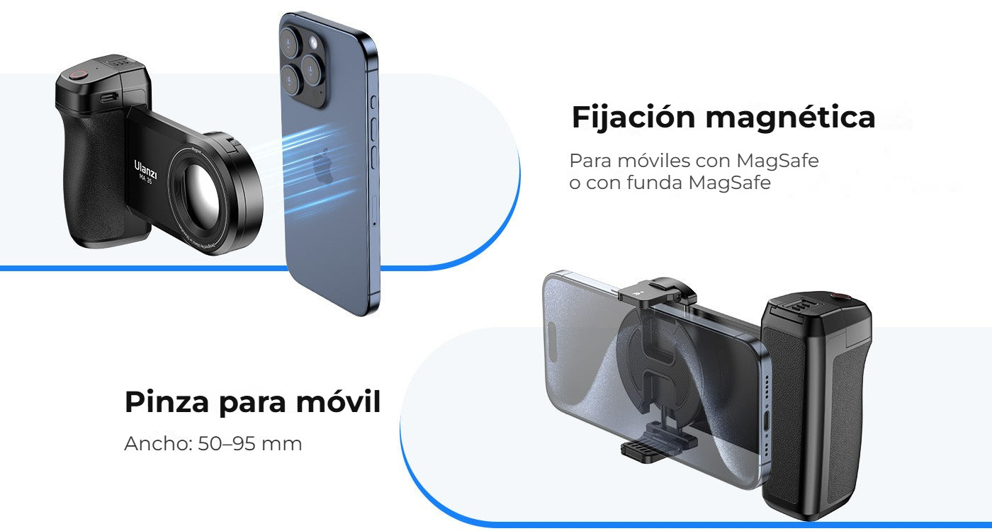 Ulanzi MA35 MagSafe rukojeť pro telefon – Magnet MagSafe nebo svorka