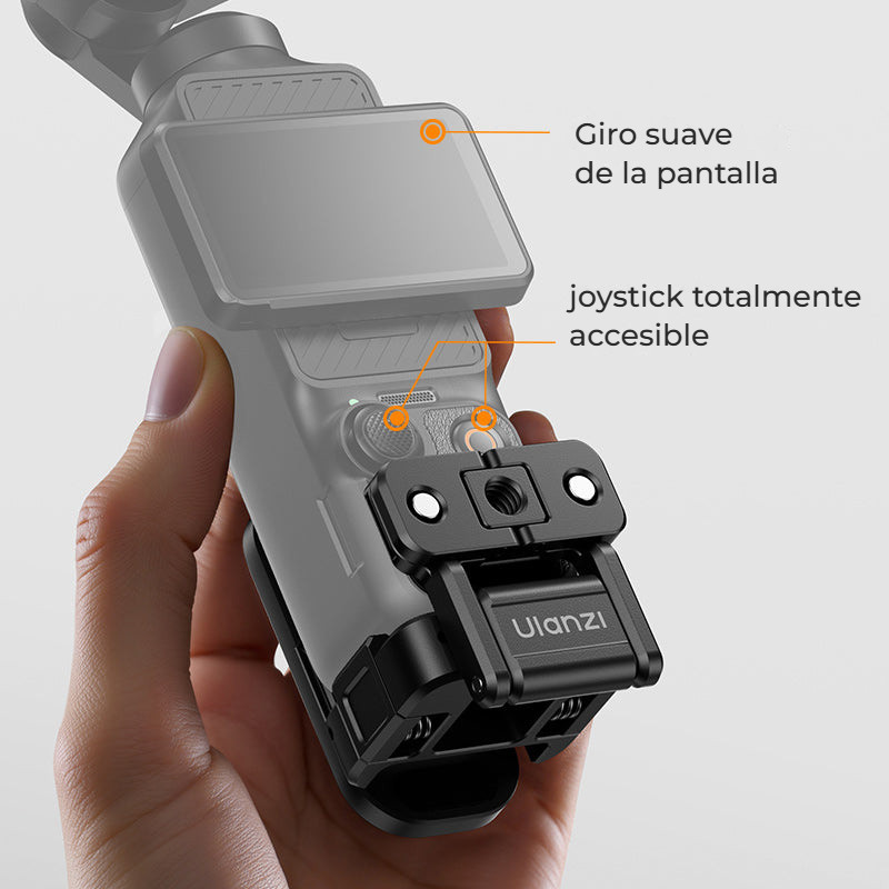 Ulanzi PK16 magnetická základna pro DJI Osmo Pocket 3 – Displej i porty zůstávají volné