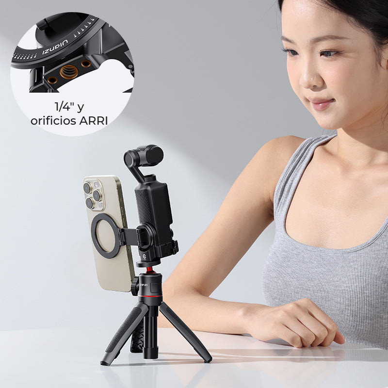Ulanzi PM01 magnetický adaptér pro Pocket 3 – Závit 1/4″ a otvory ARRI