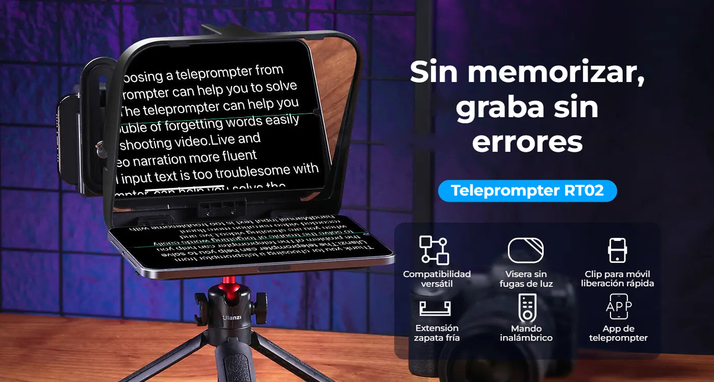 Ulanzi RT02 teleprompter pro tablety a smartphony