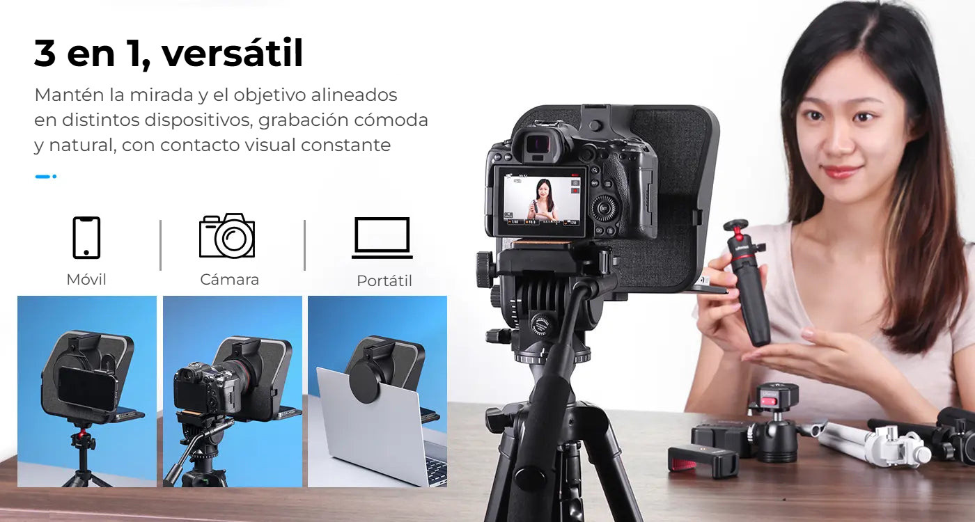 Ulanzi RT02 teleprompter pro tablety a smartphony – Fotoaparát, telefon i notebook
