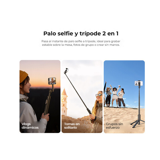 Ulanzi SK27 selfie tyč se svorkou – Selfie tyč a stativ 2 v 1