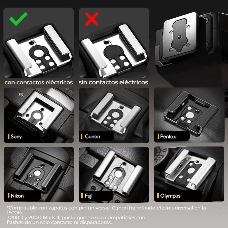 Ulanzi SL03 Spark Lite Camera Flash – Ověřte si kontakty horké patice