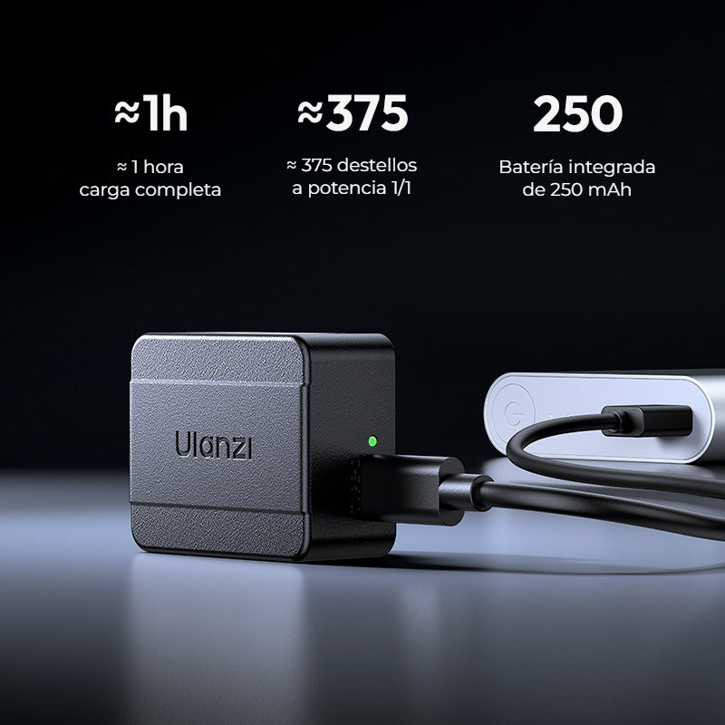 Ulanzi SL02 Spark Lite Camera Flash Light – Baterie 250 mAh a USB-C