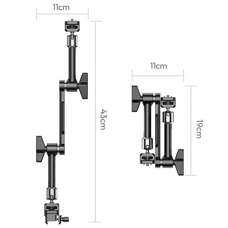Ulanzi TA10 3-Section Magic Articulating Arm – Rozměry a hmotnost