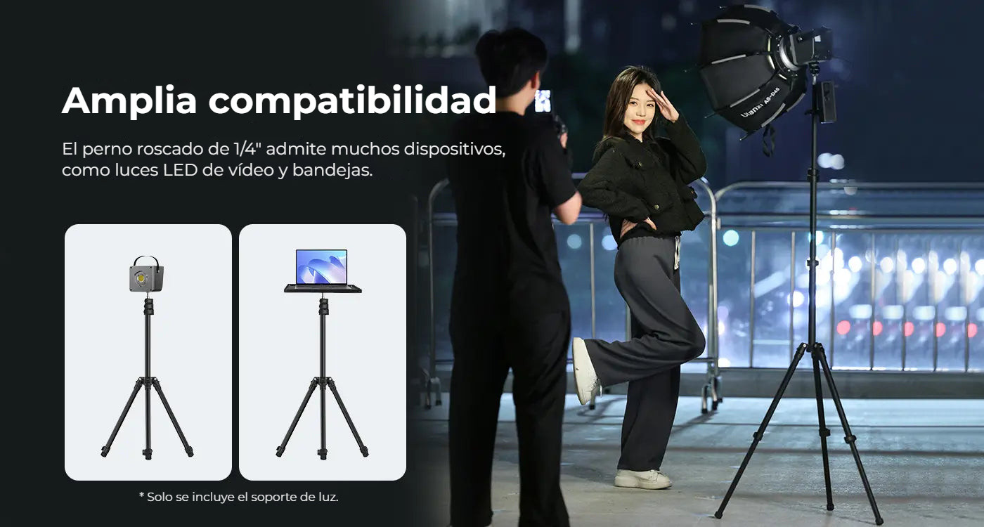 Ulanzi TT43 Reverse Folding Light Stand – Široká kompatibilita