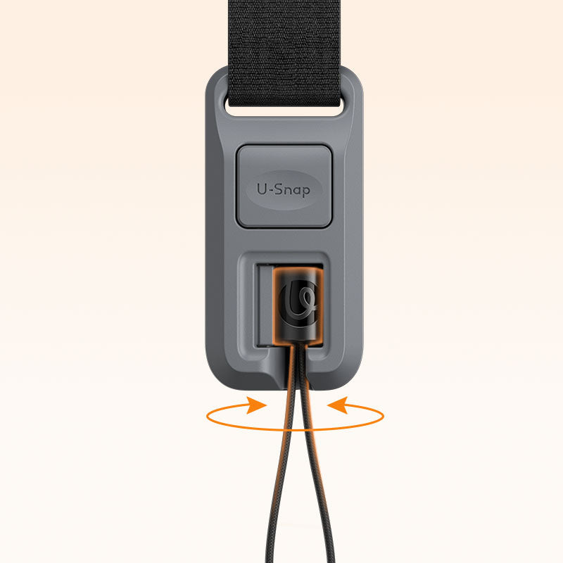 Ulanzi CSS2 U-Snap Camera Shoulder Strap Frost Green – Válcové konektory proti zamotání