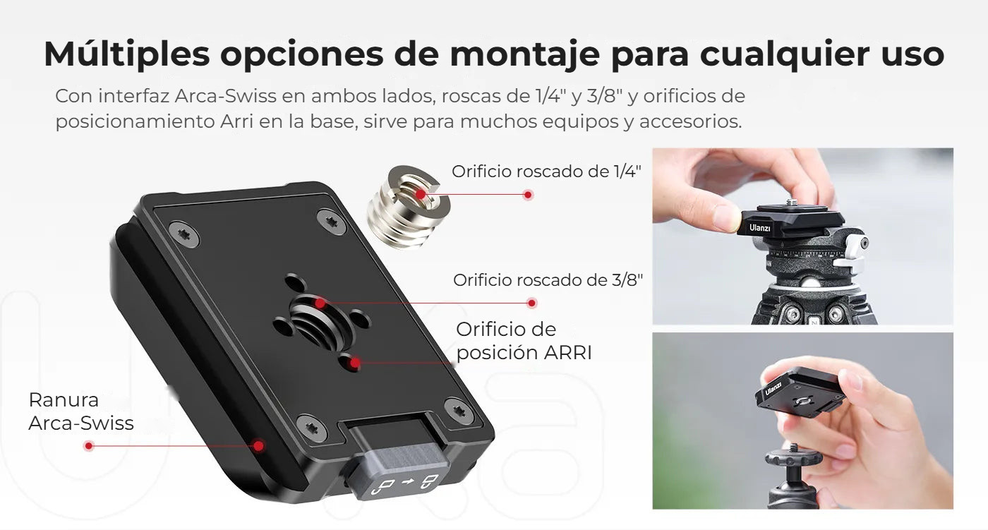 Ulanzi Uka Quick Release Plate and Base Kit – Více možností montáže