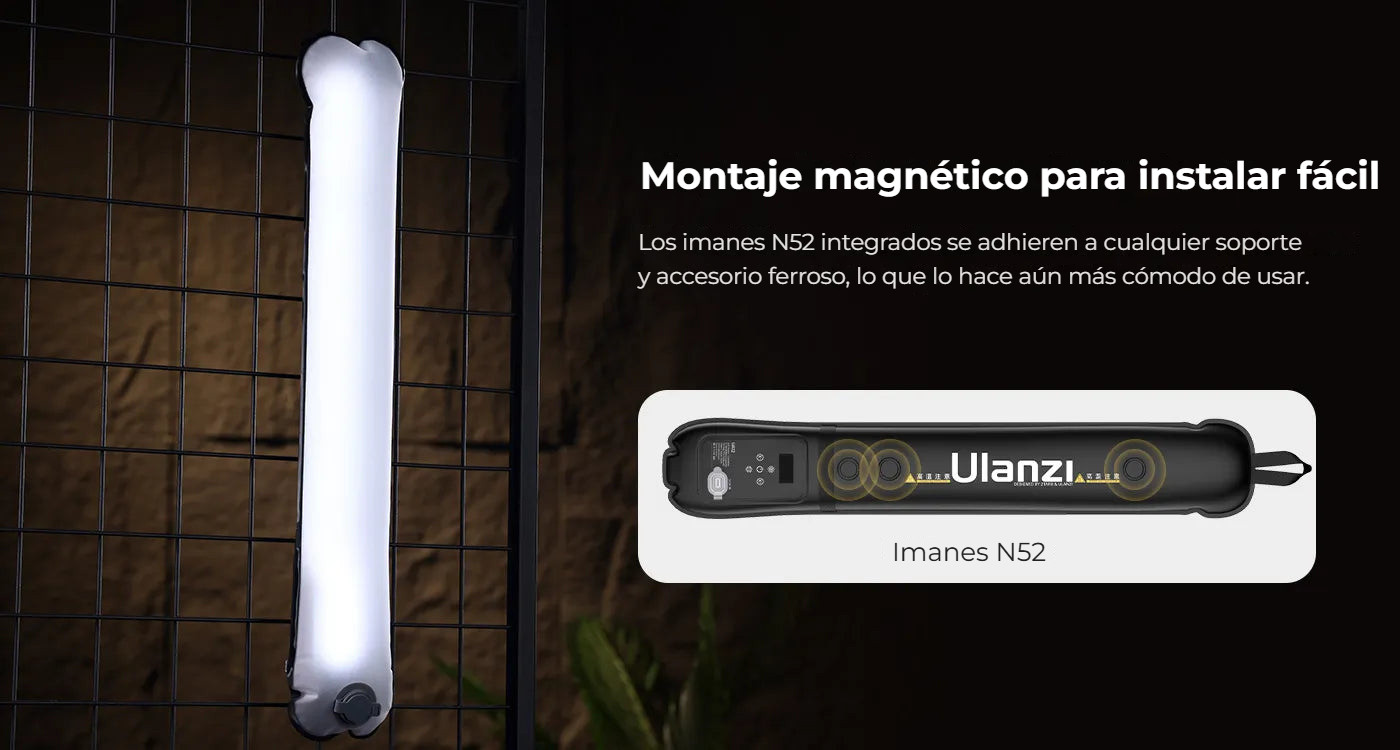 Ulanzi UA20 20W nafukovací světlo – Magnetické uchycení pro snadnou montáž