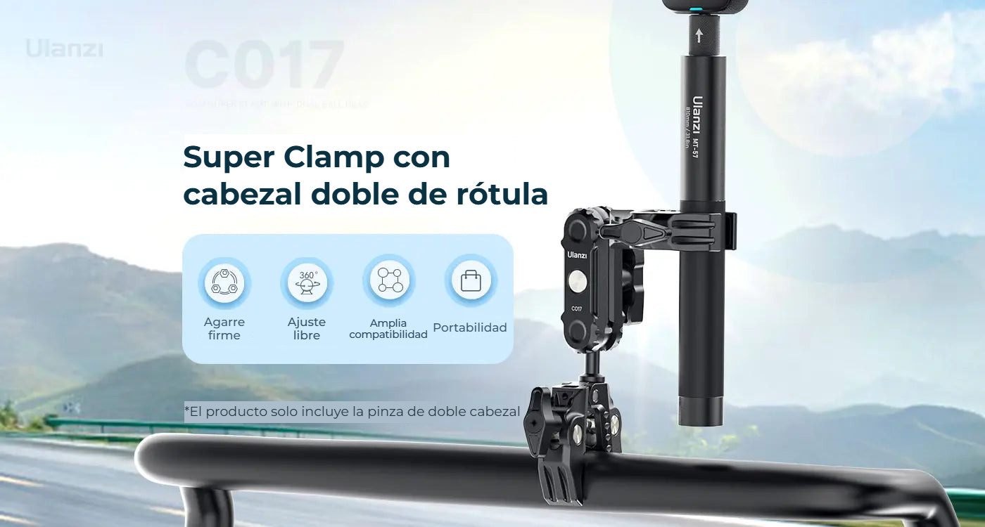 Ulanzi CO17 Super Clamp s dvojitou kulovou hlavou