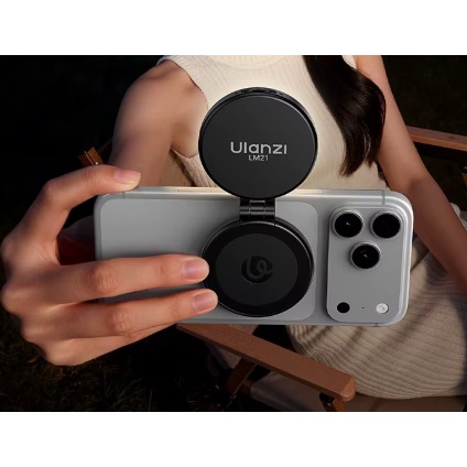 Ulanzi LM21 magnetické světlo, černé – Magnetické uchycení kompatibilní s MagSafe