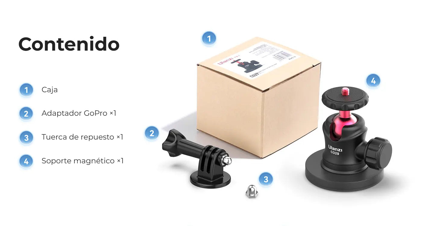 Ulanzi Magnetic Camera Mount for GoPro – Co je v balení