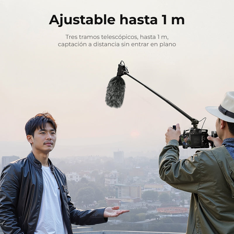 Ulanzi ZJ08 Mic Boom Pole Arm – Délka 43 až 100 cm