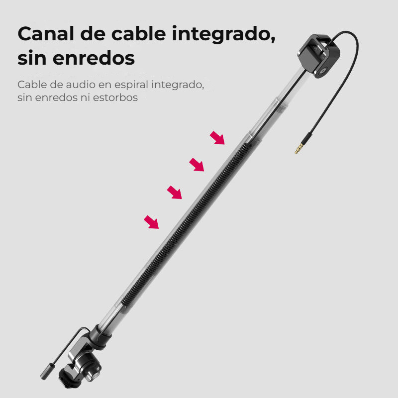 Ulanzi ZJ08 Mic Boom Pole Arm – Spirálový kabel uvnitř ramene