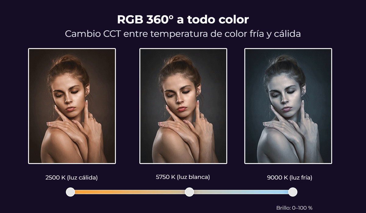 Ulanzi VL110 RGB LED tyč – Teplá, bílá i studená