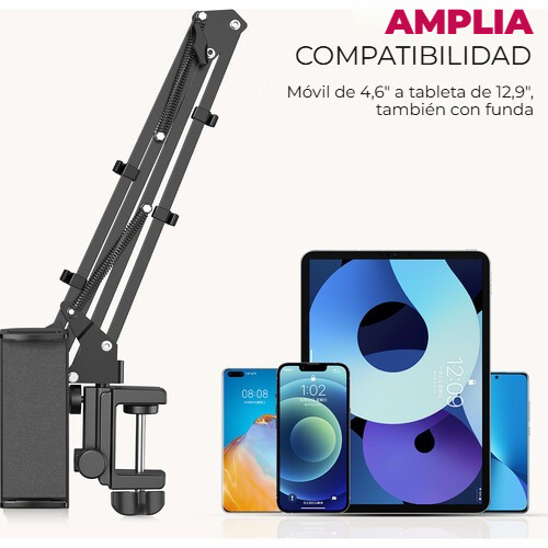 Ulanzi T2 stolní rameno – Od telefonu po velký tablet
