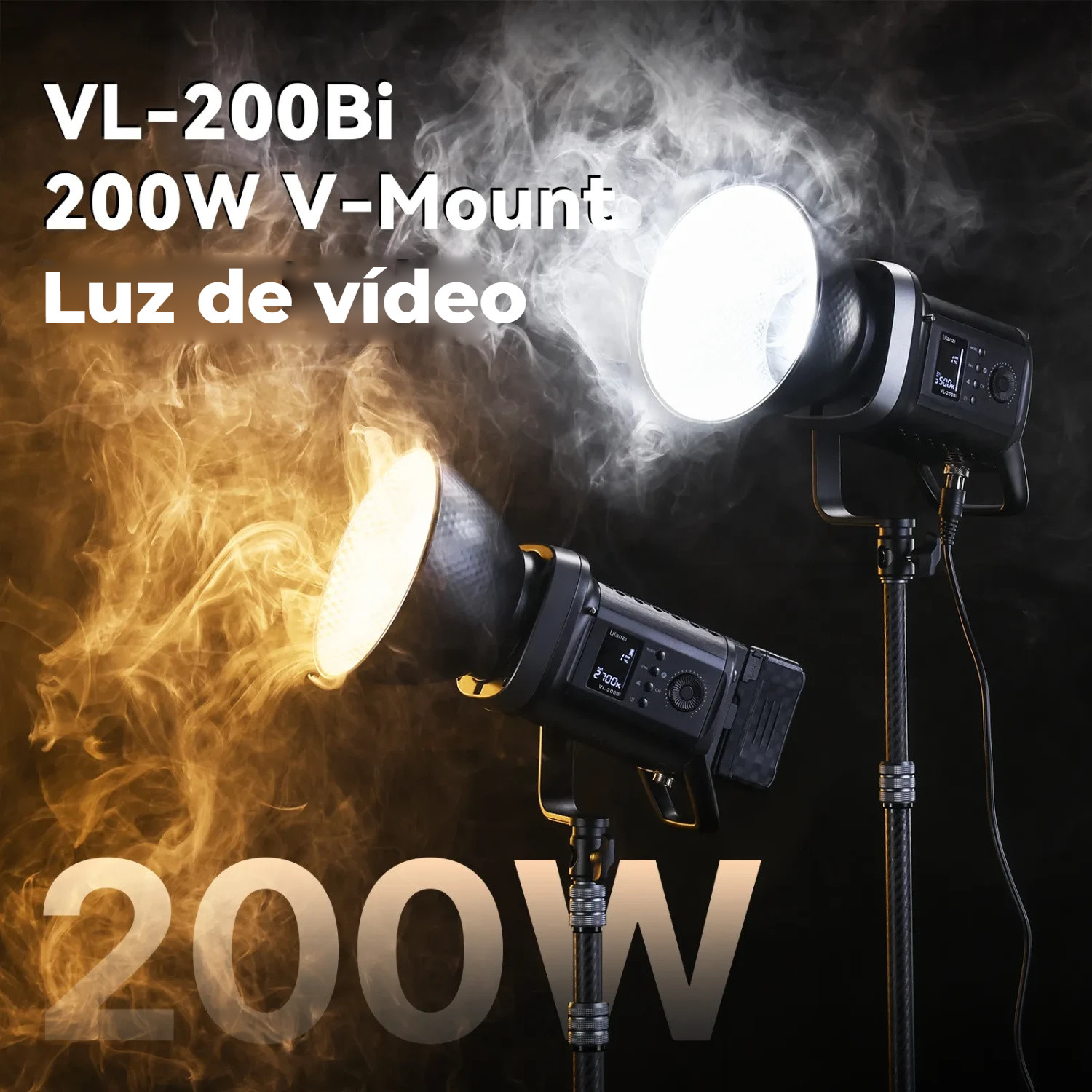 Ulanzi VL-200Bi 200W V-Mount Video Light