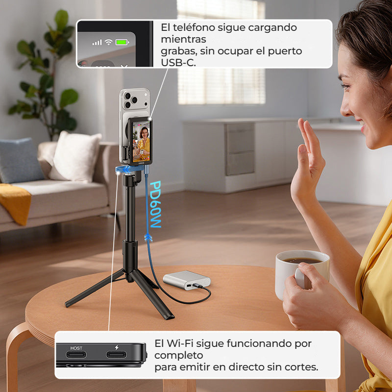 Ulanzi VM1 Vlog Selfie Monitor Screen – Nabíjení telefonu a funkční Wi-Fi