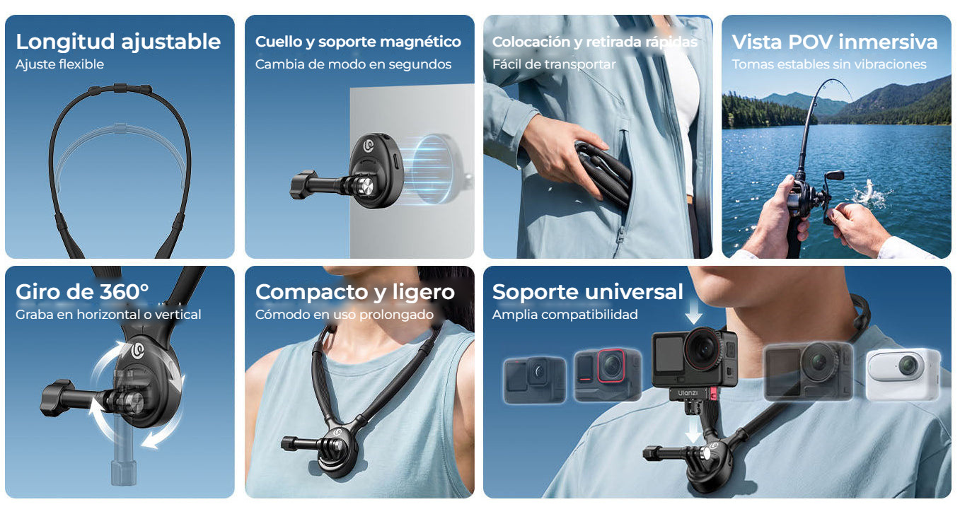 Ulanzi ZJ09 Flexible POV Neck Mount – Vše podstatné na jednom místě